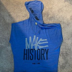 Flag nor fail hooded poncho.